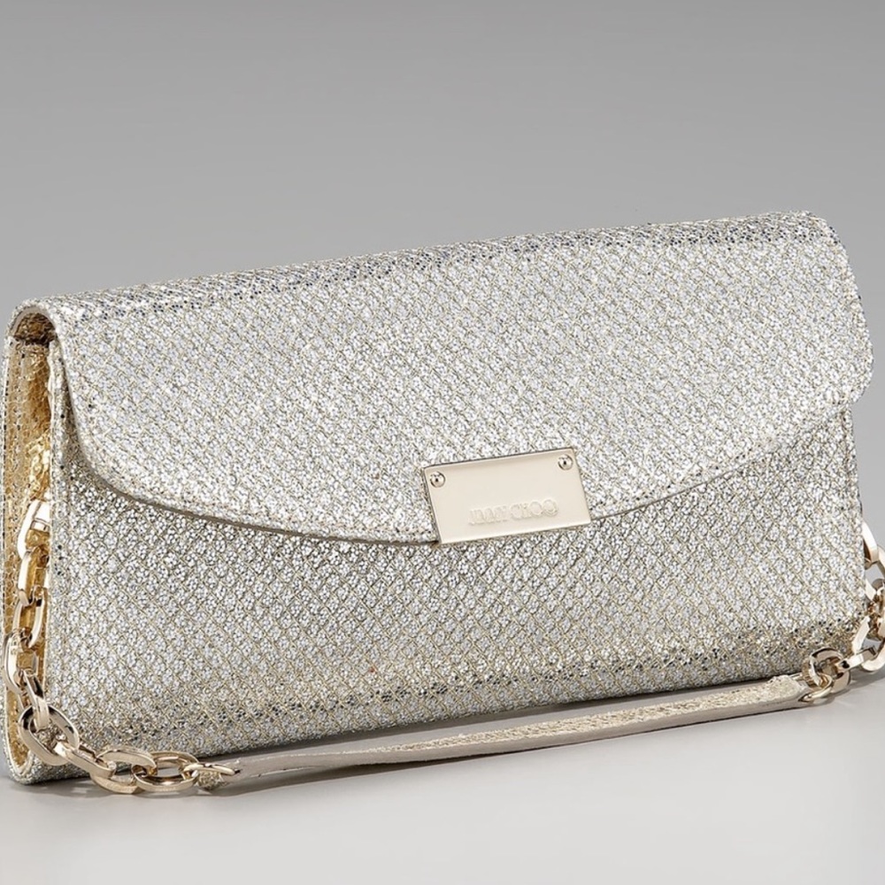 Jimmy Choo Glitter Clutch